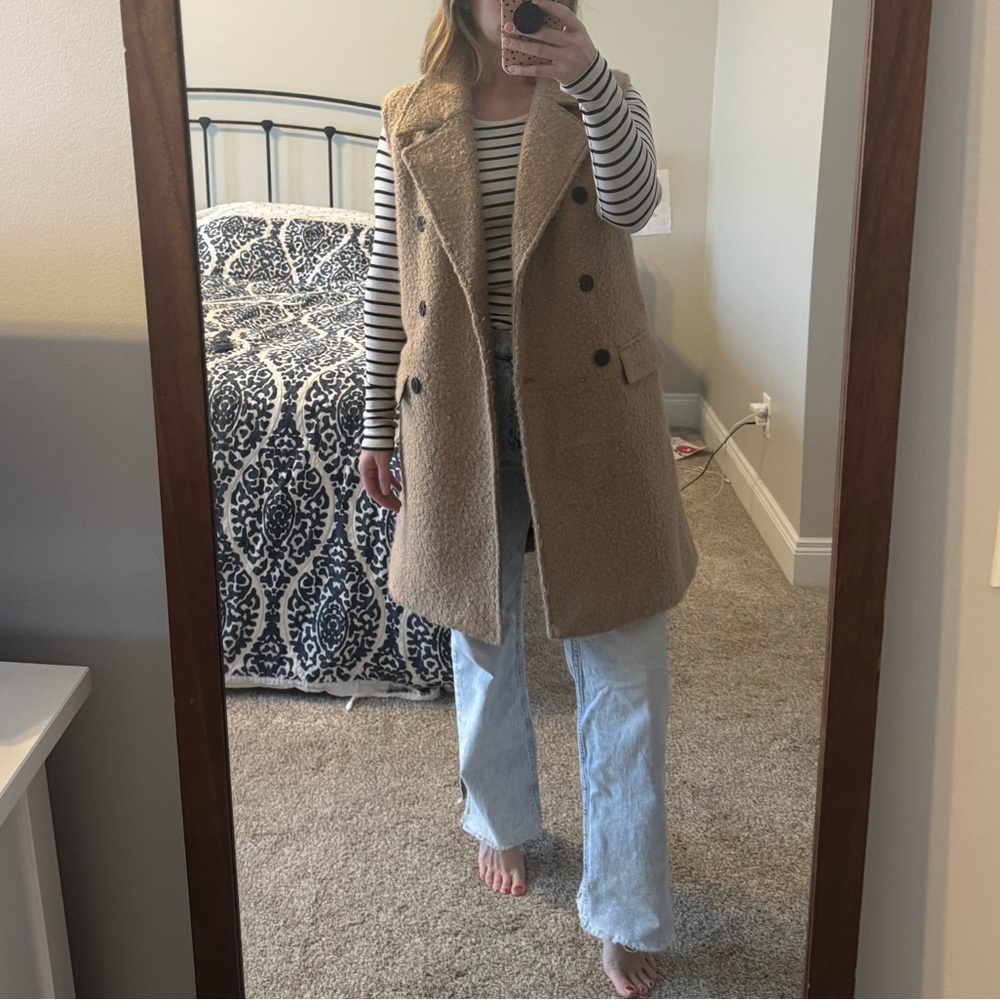 Long Boucle Zara Vest